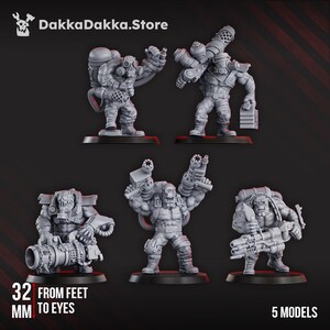 Umiez Burnerz 3D Print Model | 16k Resin Miniatures | 28mm 32mm Tabletop Wargaming | Unpainted image 3