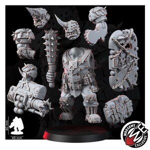 Chaos Renegades Of Pain Bulls | 16k Resin Miniatures | 28mm 32mm Tabletop Wargaming | Unpainted image 4