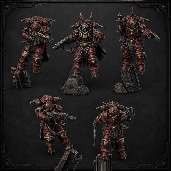 Indivisible Legion Warriors – 5-Model Modular Squad Kit