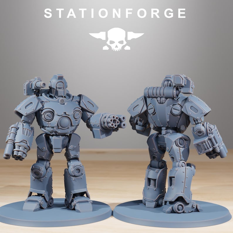 Scavenger Droitex MK3 / Station Forge Miniature in resina 16k / 28 mm 32 mm Wargaming da tavolo / Non dipinte immagine 6