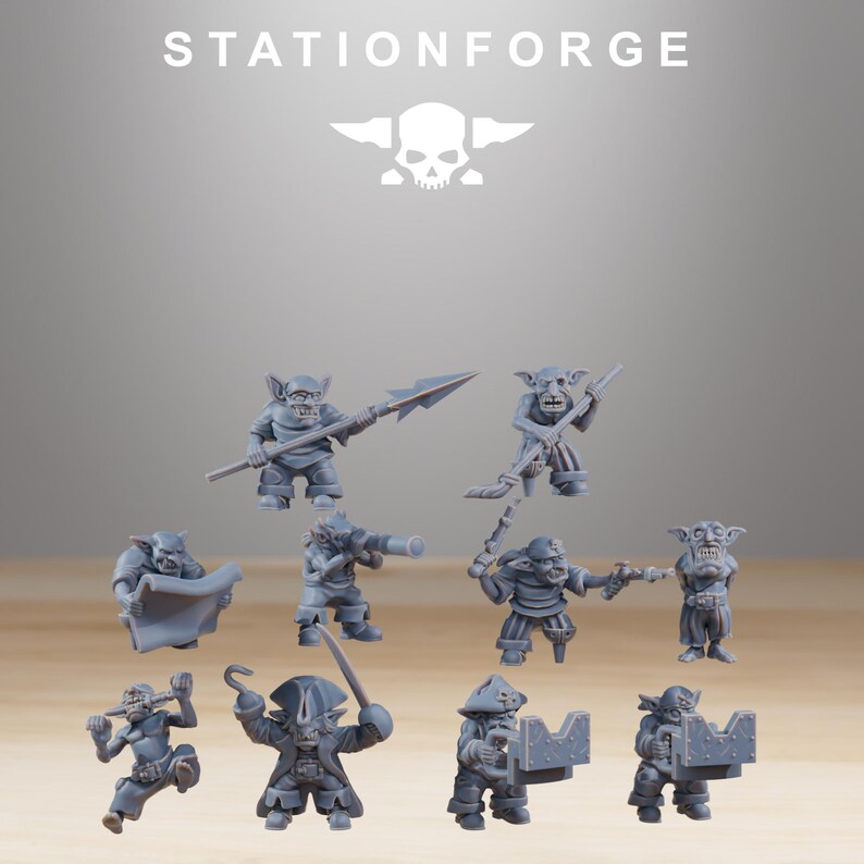 Gobs Pearl Battle Ship | Station Forge 16k Resin Miniatures | 28mm 32mm Tabletop Wargaming | Unpainted image 5