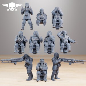 Grimguard Bomber | Station Forge 16k Resin Miniatures | 28mm 32mm Tabletop Wargaming | Unpainted image 6