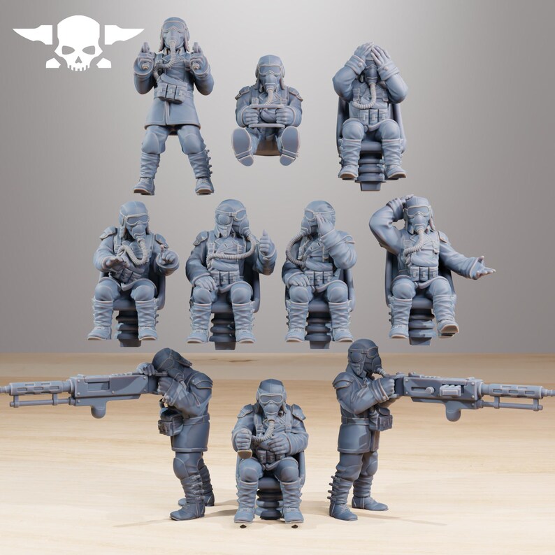 Grimguard Bomber | Station Forge 16k Resin Miniatures | 28mm 32mm Tabletop Wargaming | Unpainted image 6
