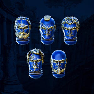 Legio Prima Victrix Heads – 5-Pack 16k Resin Conversion Bits (28mm/32mm Scale) image 2
