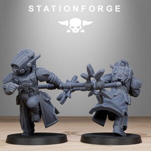 Tarion Priests | Station Forge 16k Resin Miniatures | 28mm 32mm Tabletop Wargaming | Unpainted image 7