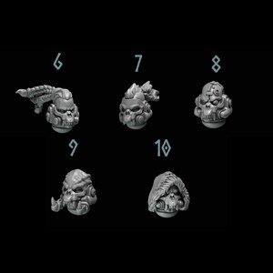 Sabuesos primigenios - Cabezas n.° 2 - Resina de 16k - GreyTide Studio - Lobos / Guerreros espaciales / Piezas / Juegos de mesa / Juegos de guerra / Grimdark imagen 2