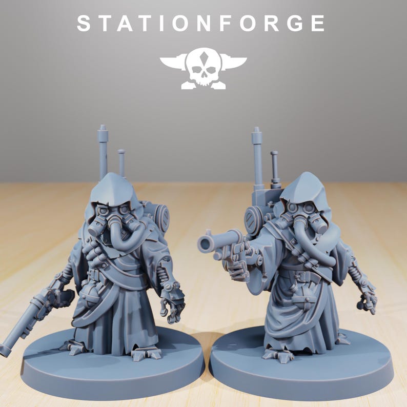 Chatarreros / Miniaturas de resina Station Forge 16k / 28 mm 32 mm Juegos de guerra de mesa / Sin pintar imagen 9