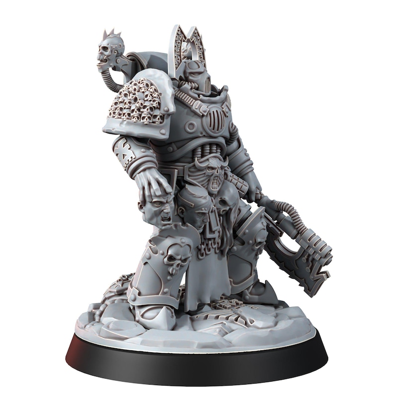 Crimson Butcher | 16k Resin Miniatures | 28mm 32mm Tabletop Wargaming | Unpainted image 4