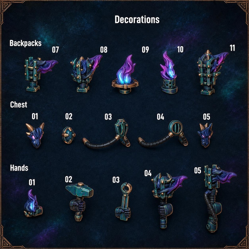 Guardianes del Yunque - Decoración de Mochila 2 - Resina 16k - GreyTide Studio - Dragones / Guerreros Espaciales / Piezas / Juegos de Mesa / Juegos de Guerra / Grimdark imagen 3