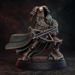 Blackhide Tribe Archer | 16k Resin Miniatures | 28mm 32mm Tabletop Wargaming | Unpainted image 1