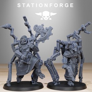 Scavenger Octapods / Miniature in resina 16k di Station Forge / 28 mm 32 mm per wargame da tavolo / Non dipinte immagine 5