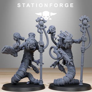 Serpientes Carroñeras / Miniaturas de Resina Station Forge 16k / 28 mm 32 mm Juegos de Guerra de Mesa / Sin Pintar imagen 5