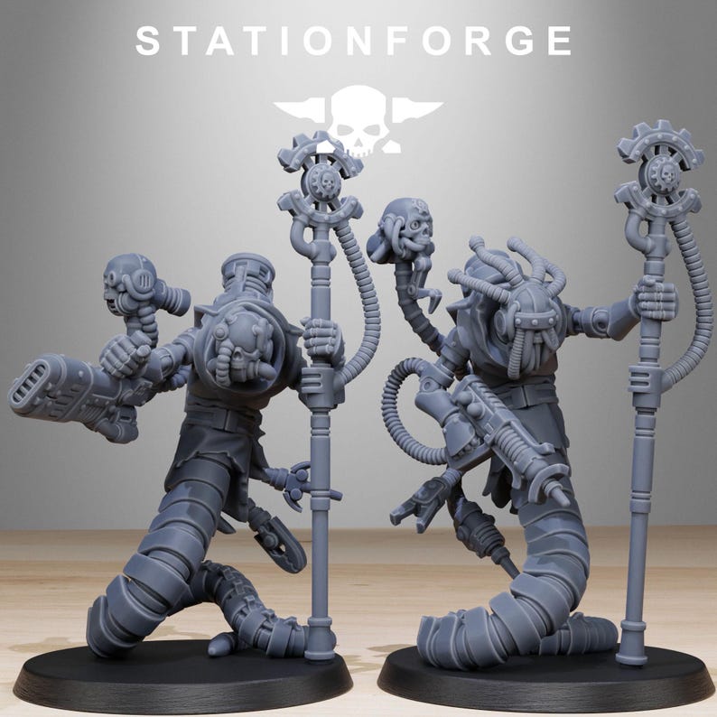 Serpientes Carroñeras / Miniaturas de Resina Station Forge 16k / 28 mm 32 mm Juegos de Guerra de Mesa / Sin Pintar imagen 5