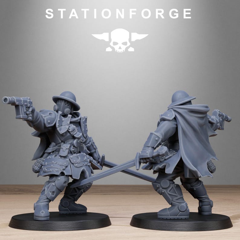 Royal Guard Bloodwardens | Station Forge 16k Resin Miniatures | 28mm 32mm Tabletop Wargaming | Unpainted image 7