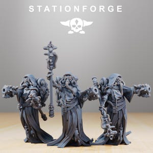 Scavenger Electro Lights | Station Forge 16k Resin Miniatures | 28mm 32mm Tabletop Wargaming | Unpainted image 5