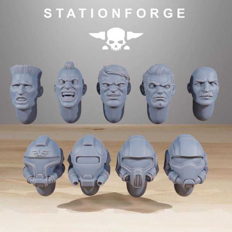Vaskar Freedom Fighters | Station Forge 16k Resin Miniatyrer | 28 mm 32 mm Bordsspel Krigsspel | Omålad bild 8
