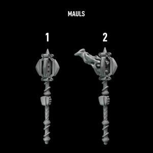 Eternal Pilgrims - Termi pack - Swords & mauls - 16k Resin - GreyTide Studio - Holy Warriors / Bitz / Tabletop / Wargaming / Grimdark imagen 3
