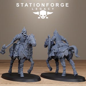 Caballería Legacy Thorncrest / Station Forge 16k Miniaturas de resina / 28 mm 32 mm Juegos de guerra de mesa / Sin pintar imagen 11