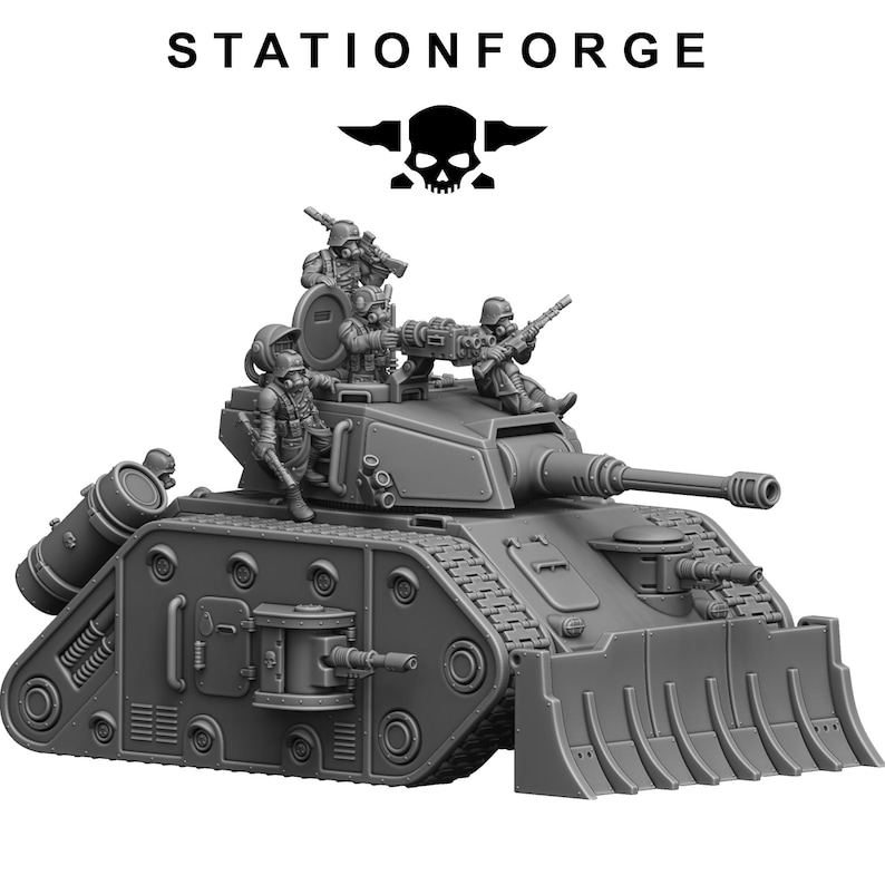 Grimguard Battle Tank 2 | Station Forge 16k Resin Miniatures | 28mm 32mm Tabletop Wargaming | Unpainted image 8