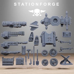 Royalguard Light Artillery | Station Forge 16k Resin Miniatures | 28mm 32mm Tabletop Wargaming | Unpainted image 4