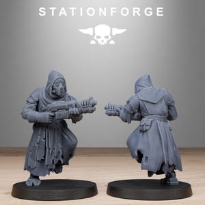 Plünderer-Henker | Station Forge 16k Resin-Miniaturen | 28 mm/32 mm Tabletop-Wargaming | Unbemalt Bild 3