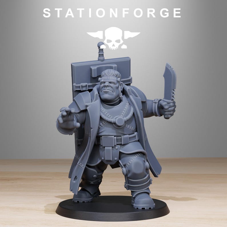 Grimguard Mutantstein | Station Forge 16k Resin Miniatures | 28mm 32mm Tabletop Wargaming | Unpainted image 2