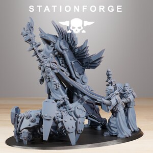 Scavenger Priest | Station Forge 16k Resin Miniatures | 28mm 32mm Tabletop Wargaming | Unpainted image 3