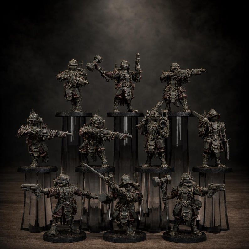 Frontliners Infantry | Station Forge 16k Resin Miniatures | 28mm 32mm Tabletop Wargaming | Unpainted image 1