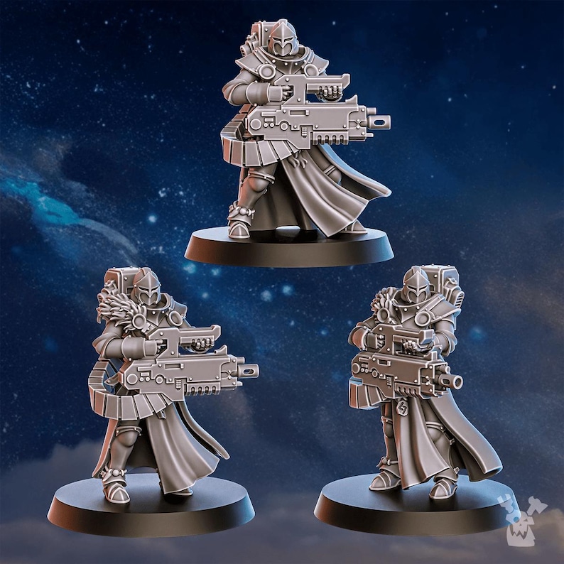White Fangs Hunters Squad x20 | 16k Resin Miniatures | 28mm 32mm Tabletop Wargaming | Unpainted image 8