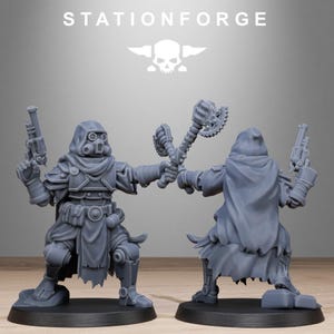 Miniaturas de magos de Scavenger Tech / Station Forge 16K Resin Wargaming (escala 28 mm/32 mm) imagen 3