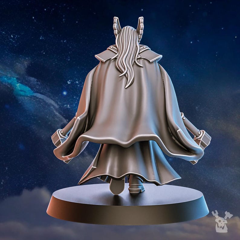 Blackhide Tribe Duelist | 16k Resin Miniatures | 28mm 32mm Tabletop Wargaming | Unpainted image 5