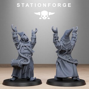 Místicos Carroñeros / Station Forge 16k Miniaturas de Resina / 28 mm 32 mm Juegos de Guerra de Mesa / Sin Pintar imagen 10