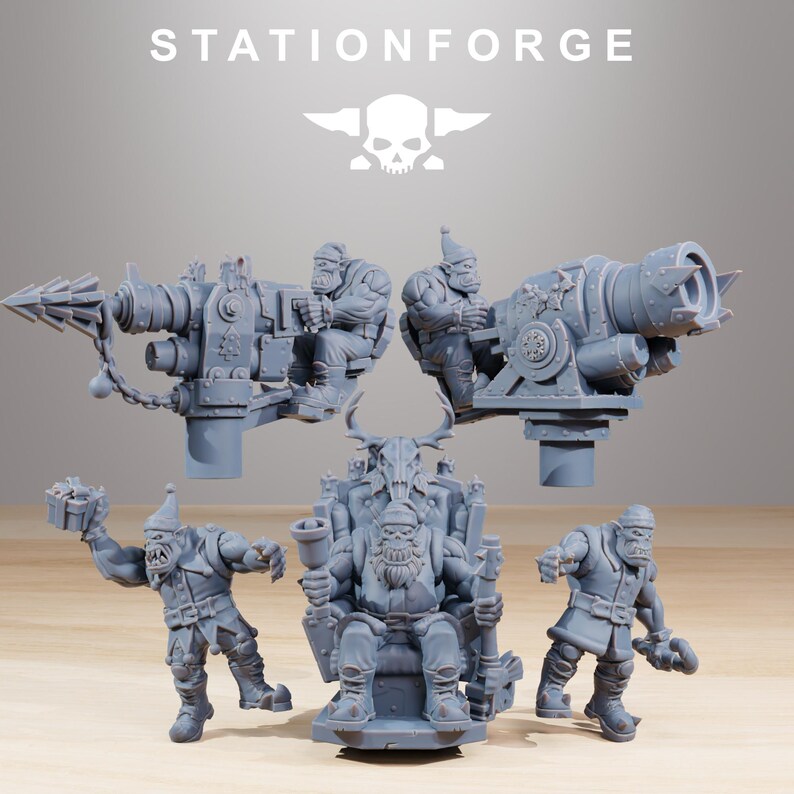Orkaz Festivator | 16k Resin Miniatures | 28mm 32mm Tabletop Wargaming | Unpainted image 6