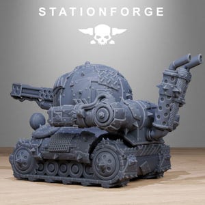 Orks Orkaz Mini Tank | Station Forge 16k Resin Miniatures | 28mm 32mm Tabletop Wargaming | Unpainted image 4
