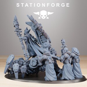 Scavenger Priest | Station Forge 16k Resin Miniatures | 28mm 32mm Tabletop Wargaming | Unpainted image 4