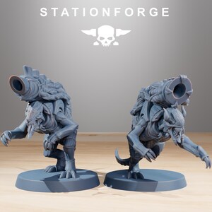 Xenariden-Mörser | Station Forge 16k Resin-Miniaturen | 28 mm/32 mm Tabletop-Wargaming | Unbemalt Bild 6
