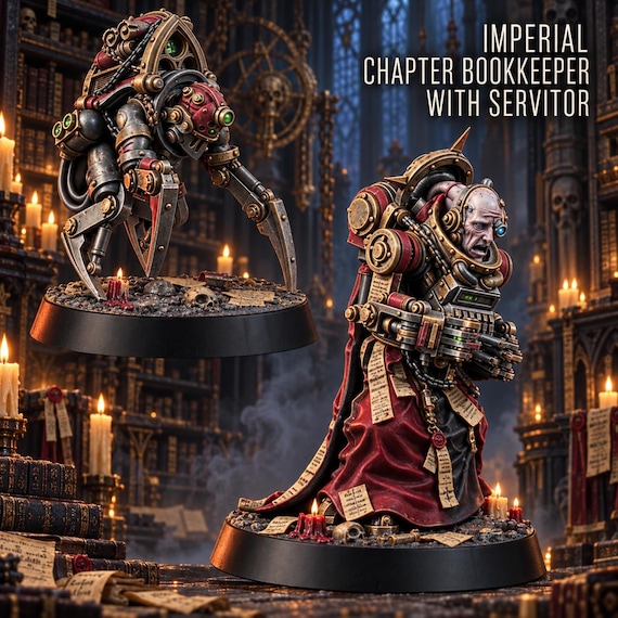 Space Knights Bookkeeper with Servitor