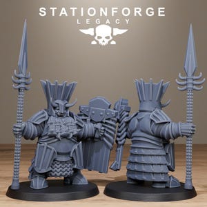 Legacy Chaosvale Infantry | Station Forge 16k Resin Miniatures | 28mm 32mm Tabletop Wargaming | Unpainted image 5