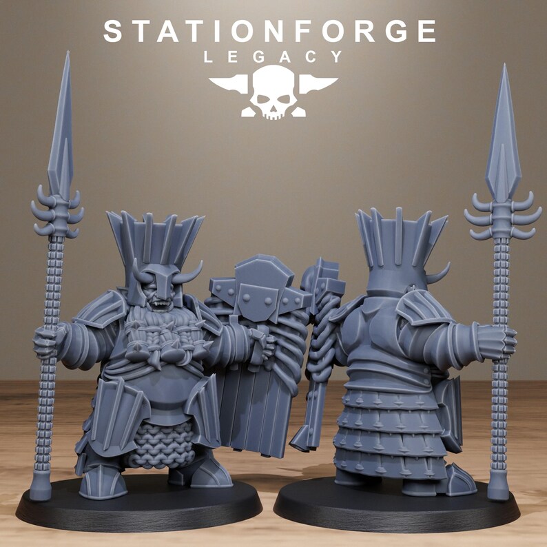 Legacy Chaosvale Infantry | Station Forge 16k Resin Miniatures | 28mm 32mm Tabletop Wargaming | Unpainted image 5