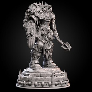 Chaos Prime Malleus Iscariot | 16k Resin Miniatures | 28mm 32mm Tabletop Wargaming | Unpainted image 5