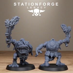 Legacy Bobkin Gobs | Station Forge 16k Resin Miniatures | 28mm 32mm Tabletop Wargaming | Unpainted image 9