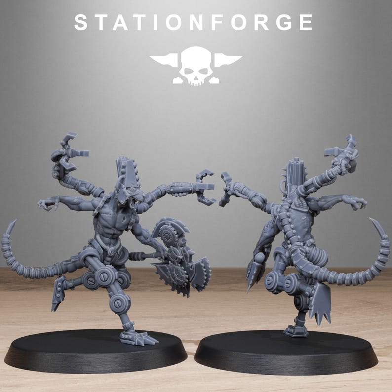 Raticus Technoclaw | Station Forge 16k Resin Miniatures | 28mm 32mm Tabletop Wargaming | Unpainted image 7