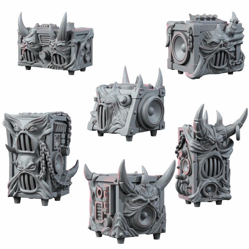 Noise Blasters - Terreno de Dispersión del Caos - Set de 6 - Resina de 16k - Juegos de mesa / Wargaming / Grimdark imagen 2