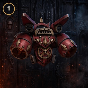 Crimson Lords - Jetpacks #1 - 16k Resin - GreyTide Studio - Blood / Space Warriors / Bitz / Tabletop / Wargaming / Grimdark image 4