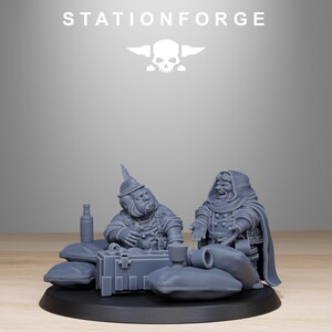 GrimGuard Skulldart Trappers | Station Forge 16k Resin-Miniaturen | 28 mm/32 mm Tabletop-Wargaming | Unbemalt Bild 4