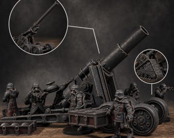 Grimguard Heavy Artillery | Station Forge 16k Resin Miniatures | 28mm 32mm Tabletop Wargaming | Unpainted