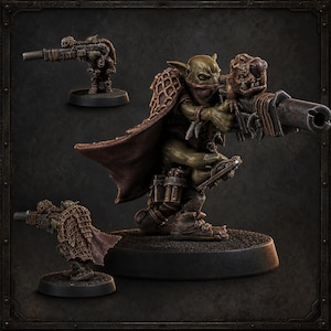 Sneaky Boy Snipa - Orc Character - 16k Resin - Orcs / Tabletop / Wargaming / Grimdark image 1