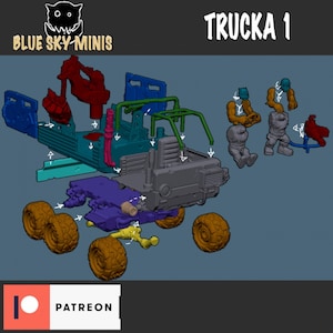 Camioneta Orca - Vehículo Orco - Resina 16k - Orcos / Juegos de Mesa / Wargaming / Grimdark imagen 3