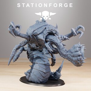 Xenarid Sentinel | Station Forge 16k Resin Miniatures | 28mm 32mm Tabletop Wargaming | Unpainted image 4