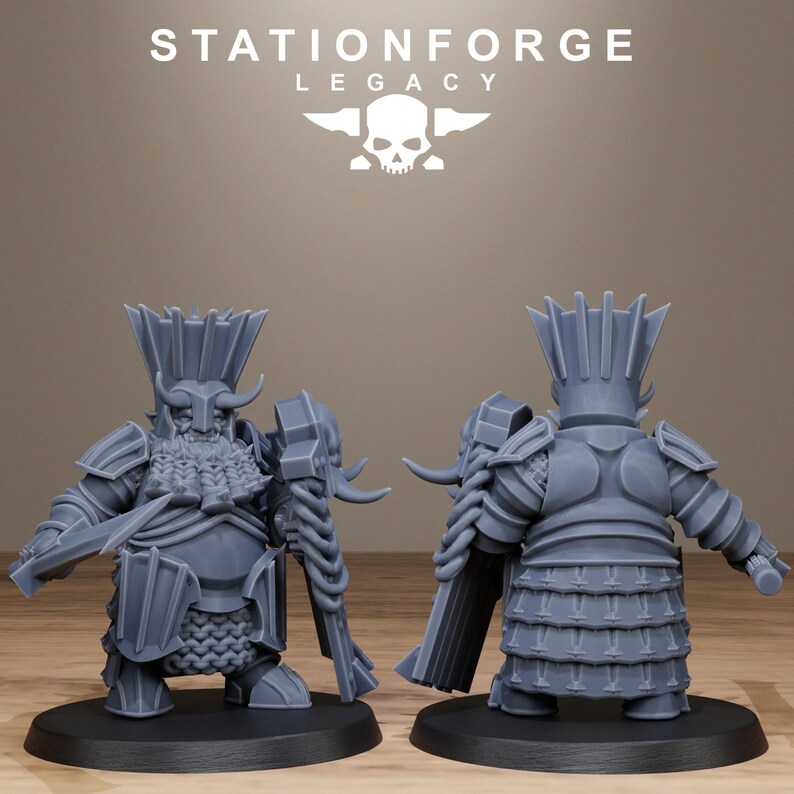 Legacy Chaosvale Infantry | Station Forge 16k Resin Miniatures | 28mm 32mm Tabletop Wargaming | Unpainted image 9